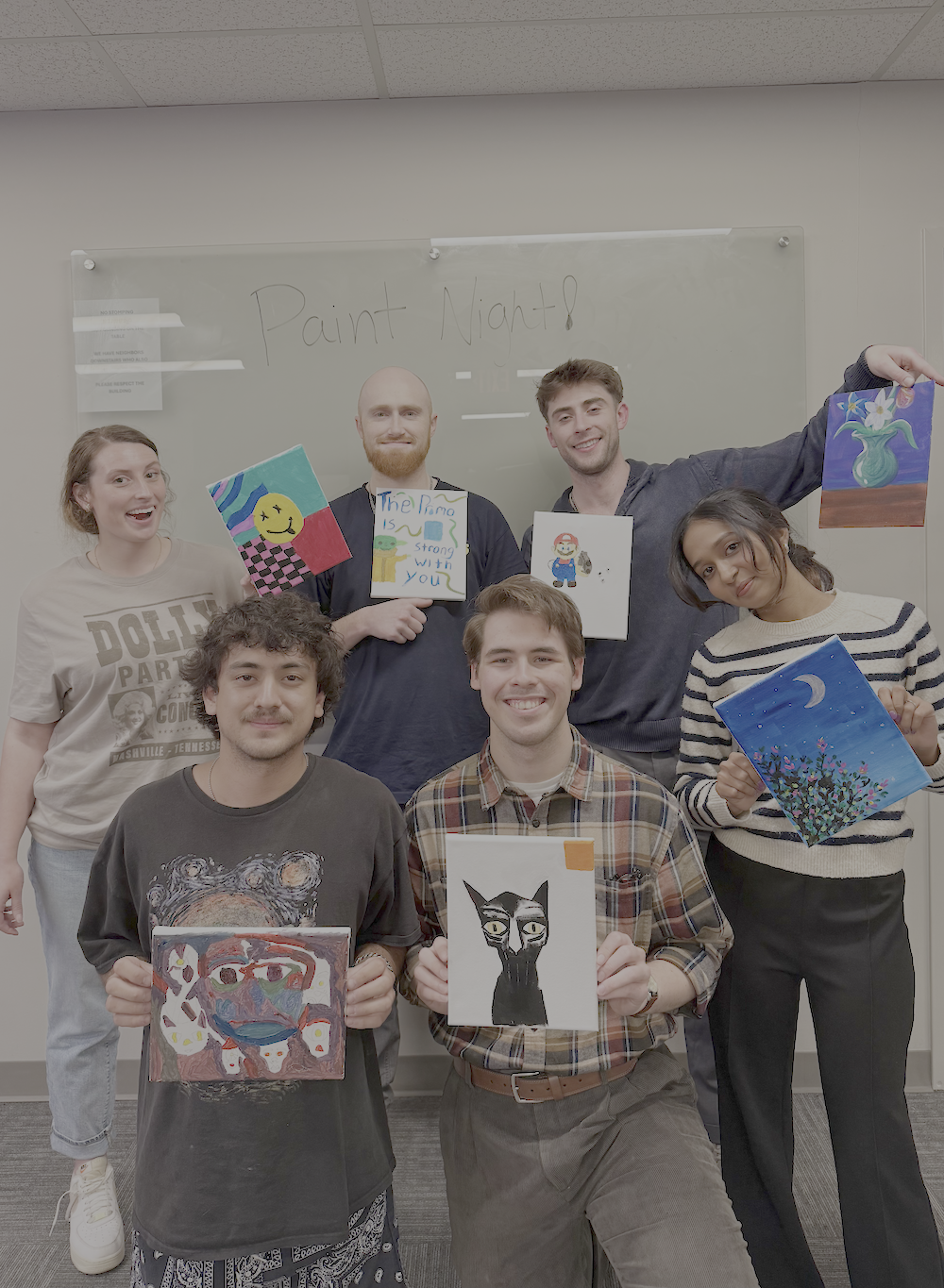 KULO Management team building paint night event