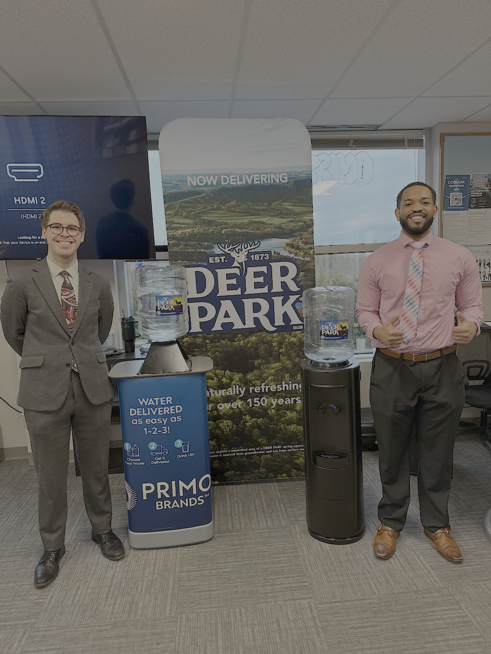 KULO team at Deer Park water distribution retail campaign display